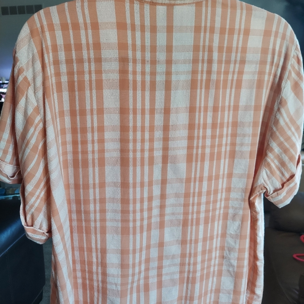Universal Thread Peach Blouse Large - image 4